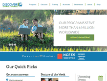 Tablet Screenshot of discovere.org